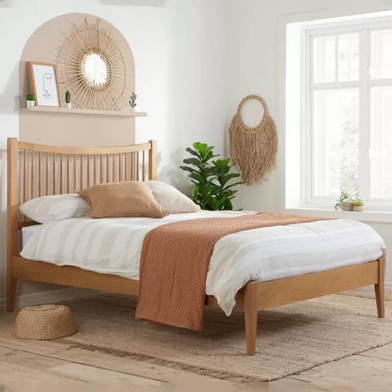 barwick wooden double bed oak