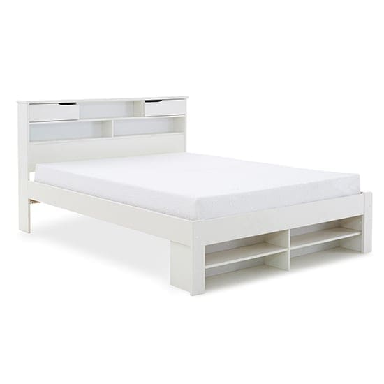 fabio double bed white