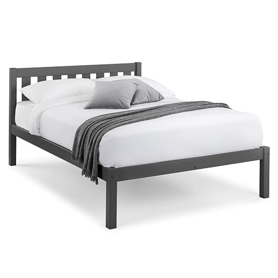 luna woodne double bed anthracite