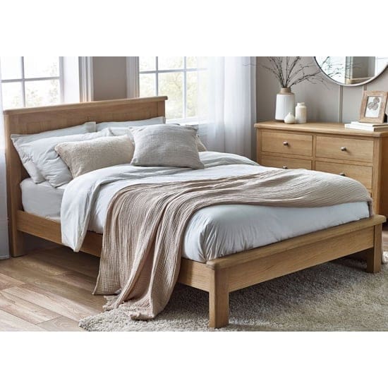 merritt wooden double bed limed oak