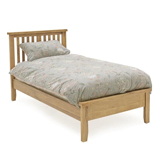 romero low footboard wooden single bed natural