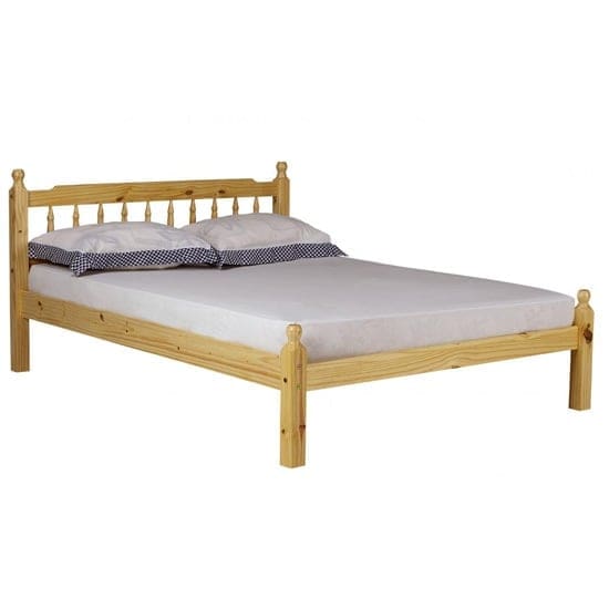 torino wooden double bed pine