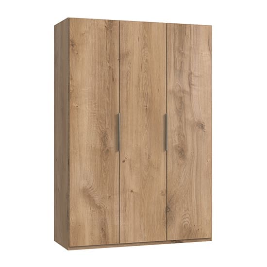 alkes wooden wardrobe planked oak 3 doors