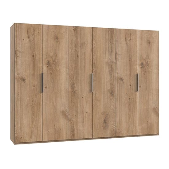 alkes wooden wardrobe planked oak 6 doors