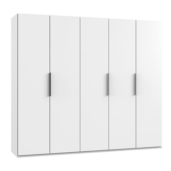 alkes wooden wardrobe white 5 doors