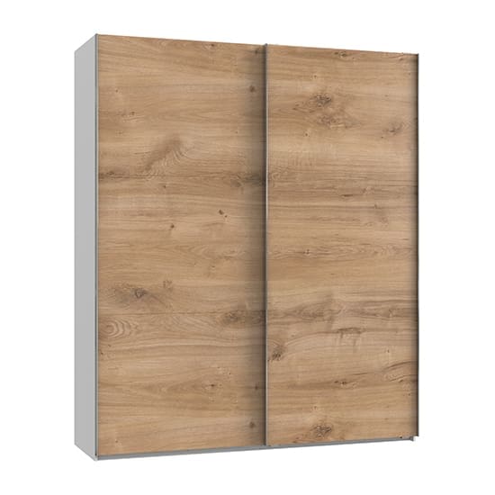 alkesia wooden sliding door wardrobe planked oak white