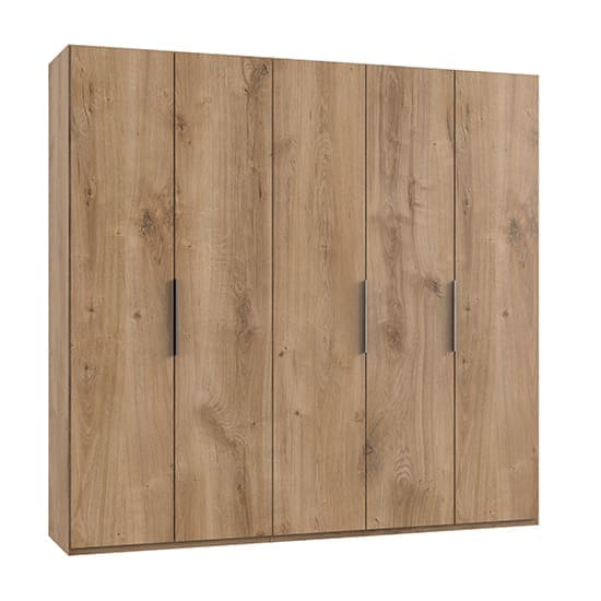 alkesia wooden wardrobe planked oak 5 doors