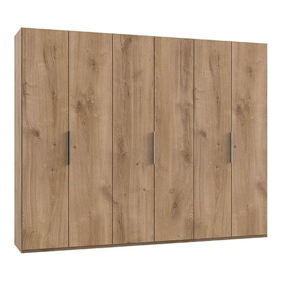 alkesia wooden wardrobe planked oak 6 doors