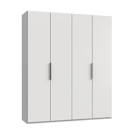 alkesia wooden wardrobe white 4 doors