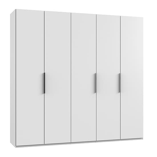 alkesia wooden wardrobe white 5 doors