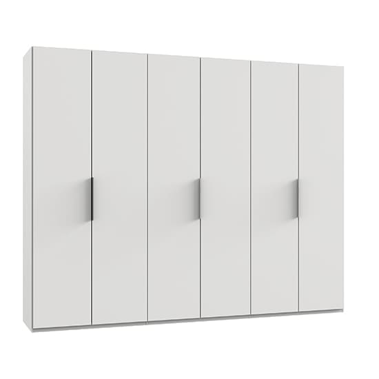 alkesia wooden wardrobe white 6 doors