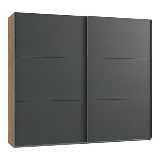 alkesu wooden sliding door wardrobe graphite planked oak