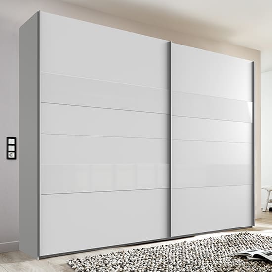 alton sliding door wardrobe white and grey