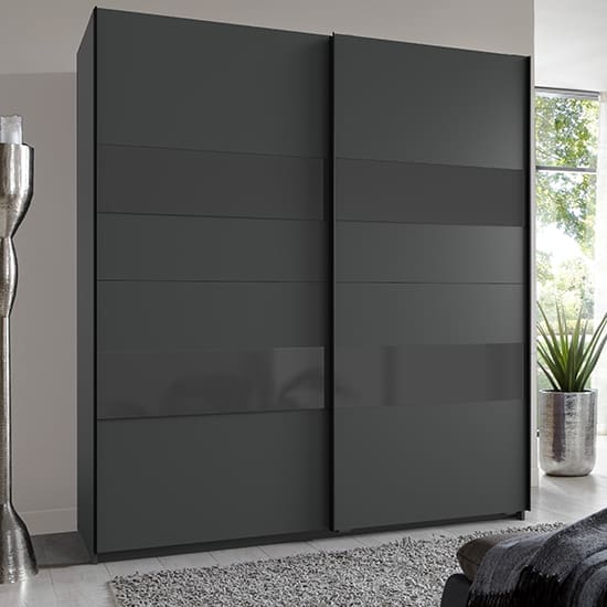 altona sliding door wardrobe graphite