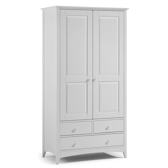 cameo combination wardrobe grey 2 doors and 3 drawers