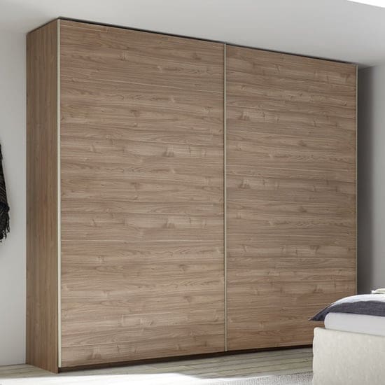 civica wooden sliding door wardrobe stelvio walnut