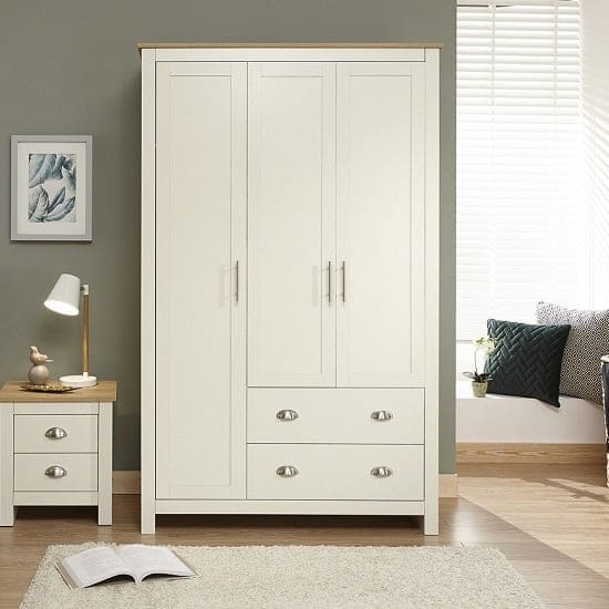 crick large wardrobe cream oak effect top 1