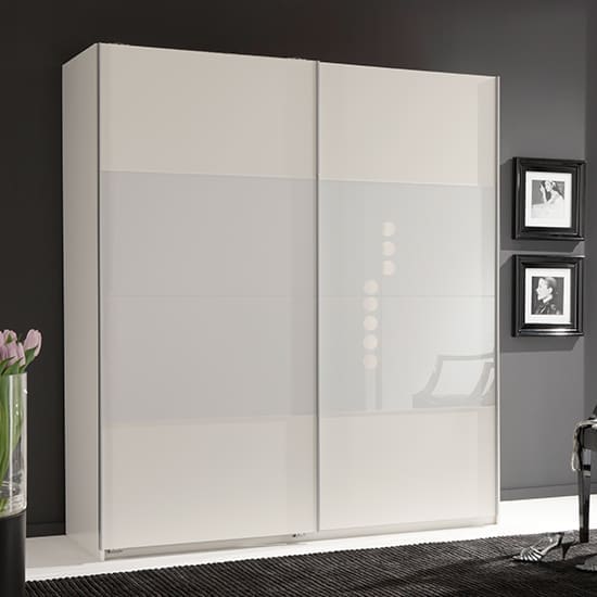 enter sliding door wide wardrobe white