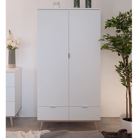 gotery wooden wardrobe sonoma oak white