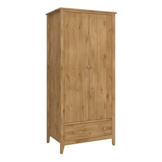 hasten wooden wardrobe 2 doors pine