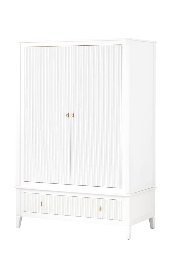 heidi wardrobe white brass 1 web