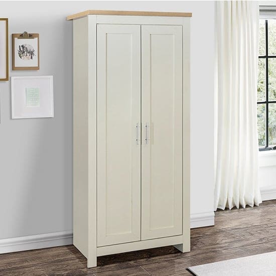 highgate wardrobe 2 doors cream oak