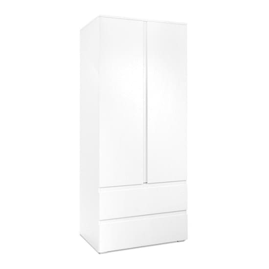 hilary wardrobe 2 doors 2 drawers white