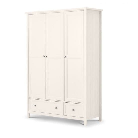 marquis wooden wide wardrobe white