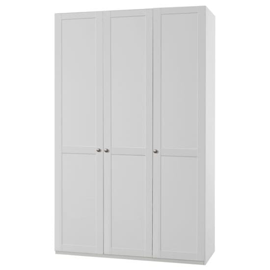 new tork tall wooden wardrobe white 3 doors