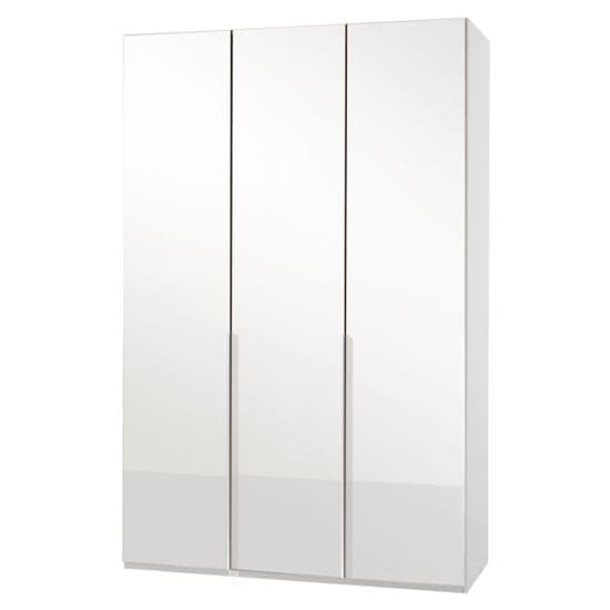 new zork tall wardrobe gloss white 3 doors