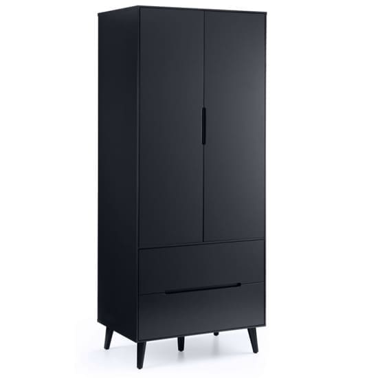 oregon wardrobe 2 doors 2 drawers anthracite