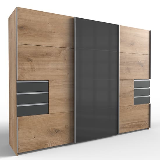 saigon sliding door wide wooden wardrobe planked oak