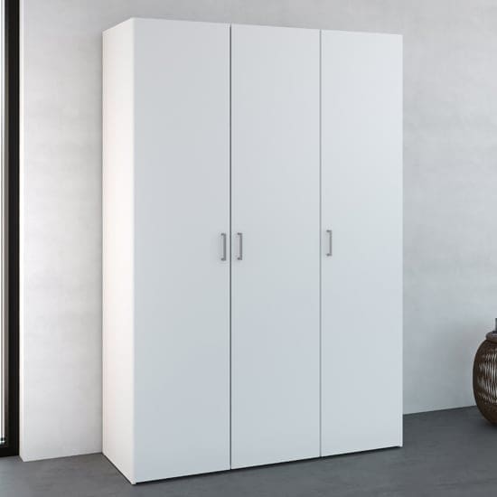 scalia wooden wardrobe white 3 doors