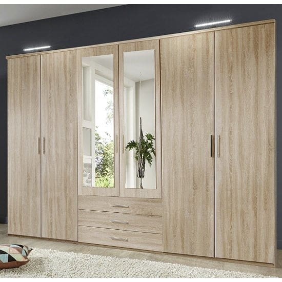 tracy large wardrobe oak new