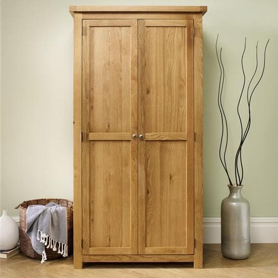 woburn wooden wardrobe oak with 2 doors