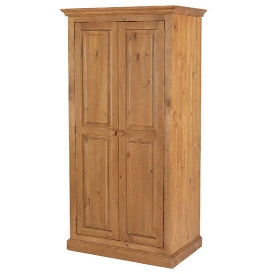 herndon wooden double door wardrobe lacquered