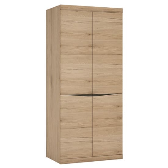 kenstoga wooden double door wardrobe grained oak