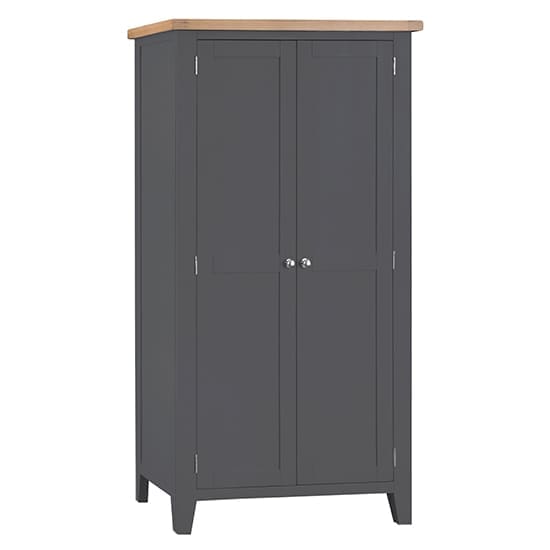 tyler 2 drawers wardrobe charcoal